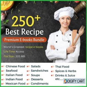 250+ Best Recipe E-books Bundle