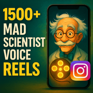 1500+ Mad Scientist Voice Reel Bundle: Get Massive Views