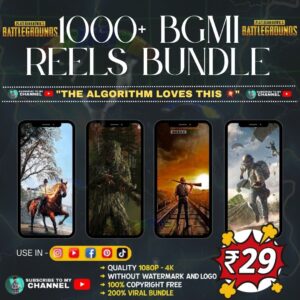 1000+ BGMI Reels Bundle – Epic Battle Royale 🎮