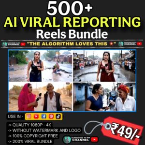 500+ Viral AI Reporting Reels Bundle