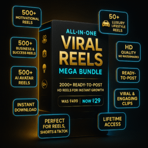 All-in-One Viral Reels Mega Bundle – 2000+ Ready-to-Post Reels 🎥