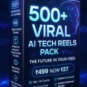 “500+ Viral AI Tech Reels Pack ⚡ – The Future in Your Feed”