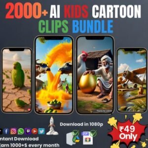 2000+ AI Kid Story Reels Bundle 🔥 (Trending Viral Reels Collection)