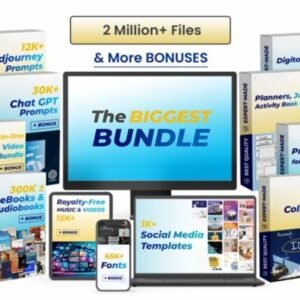 Biggest Digital Bundle – 2 Million+ Premium Digital Files | AI Prompts, Designs, Templates & More