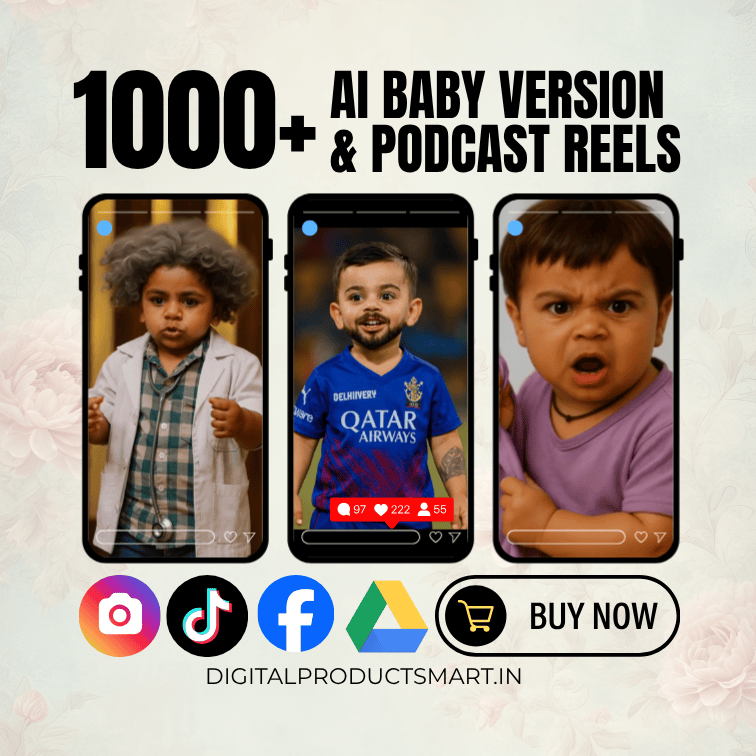 1000+ AI Baby Version Podcast Reels 1000+ AI Baby Version Podcast Reels