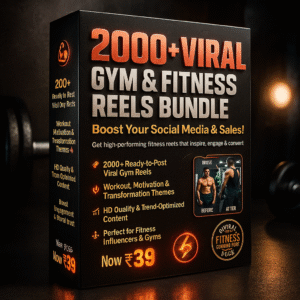 2000+ Viral Gym & Fitness Reels Bundle - Boost Your Social Media & Sales!