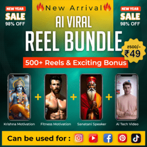 500+ Copyright free DIgital AI Reels Bundle for Youtube/Instagram/facebook