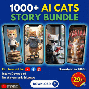 2000+ AI Cat Reel Bundle 🐱✨ — Viral Reels Pack for Instagram Creators