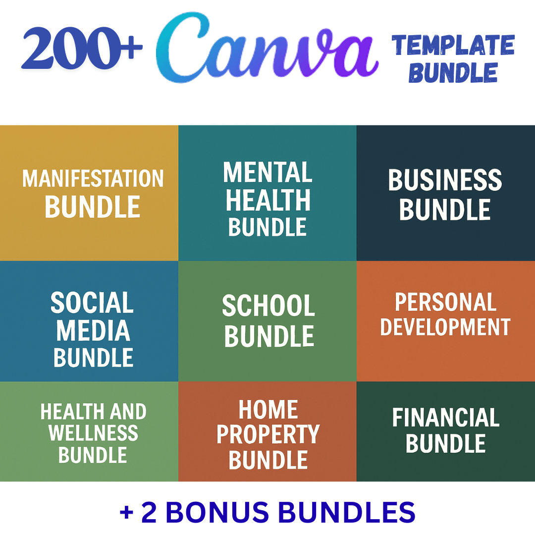 canva-bundle-cover-digital-products 200+ Canva Template Bundle