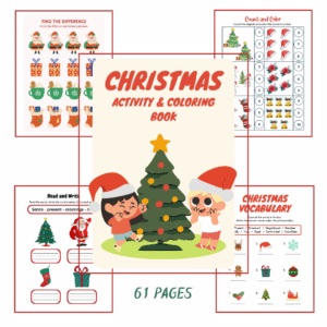 christmas activity & coloring book for kids