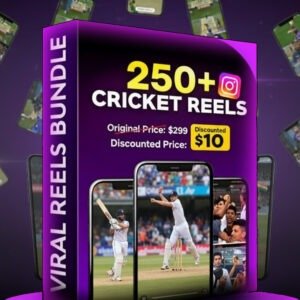 250+Cricket reels bundle