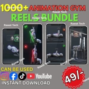 1600+ ANIMATION GYM WORKOUT REELS BUNDLE