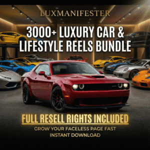 1000+ Car Reels & Luxury Lifestyle Video Bundle (Viral + Faceless + Ready to Post)