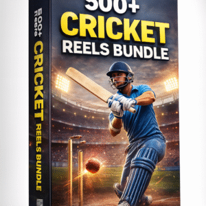 500+ Cricket Reels Bundle - Ultimate Social Media Content Pack