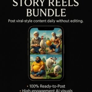 🤖 1000+ Viral AI Cartoon Story Reels Bundle 🎞️ | Hindi Moral Stories & Fun ✨ | Ready-to-Post 🚀