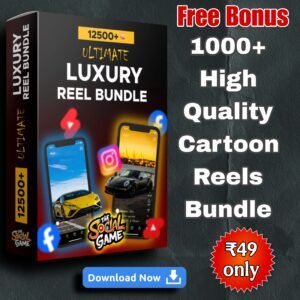 12000+ Luxury Lifestyle Video Clips & FREE 1000+ Cartoon Reels Bundle - Boost Your Content!