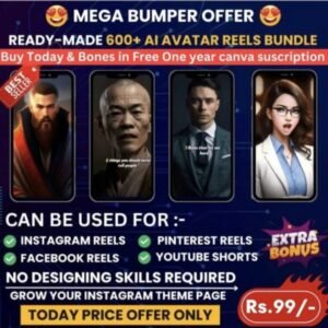 ​🤖 1500+ Premium AI Motivational Avatar Reels Bundle 🚀 | 💎 4K Quality | 🚫 No Watermark | 📈 Boost Your Growth Today!