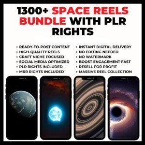 🌌 1200+ Space Content Reels Bundle Pack (HD Quality)
