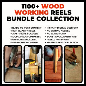 1000+ Woodworking Reels Collection (HD Quality)