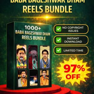 Baba Bageshwardham Sarkar Reels Bundle – 1000+ Powerful Bhakti & Pravachan Clips (₹29 Only) 🙏🔥
