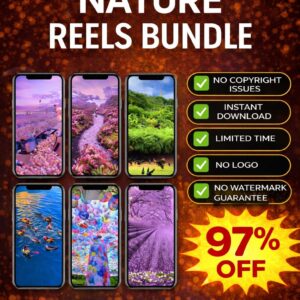 1000+ Beautiful Nature Reels Bundle – Relaxing & Aesthetic Nature Clips (₹29 Only)