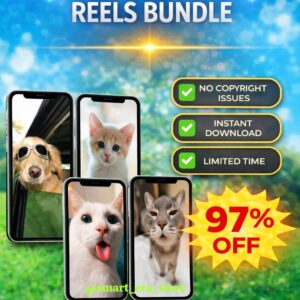 500+ Real Cute Cats Reels Bundle – Viral Funny & Cute Cat Reels (500+ Reels | ₹29 Only)