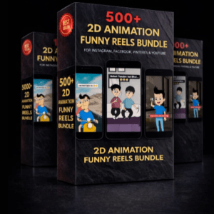 500+ 2D Animation Reels Bundle (MRR)| HD Animated Clips (No Watermark)