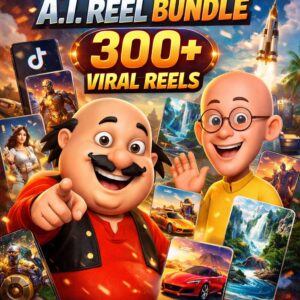300+ AI Motu Patlu Reels Bundle - Viral Shorts for Social Media & YouTube