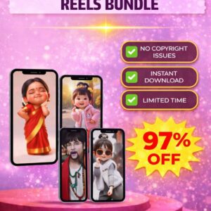 500+ AI Baby Dancing Reels Bundle – Viral Cute & Funny Baby Dance AI Reels (₹29 Only)