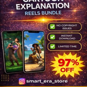 Cartoon Explanation Reels Bundle – 2500+ Story & Explanation Clips (₹29 Only) 🎬🧠🔥