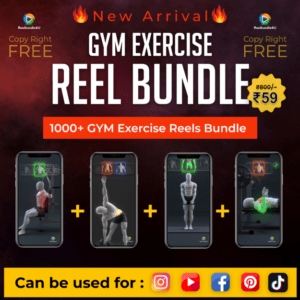 🤩1000+ GYM Exercise Reels Bundle REEL BUNDLE 👉Put your logo👉 Publish🤩