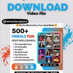 200+ Omegle Fun Reels Bundle – Viral Funny & Reaction Chat Reels (₹2 Only)