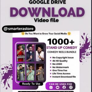 1000+ Standup Comedy Reels Bundle – Viral Funny & Roast Comedy Clips (₹19 Only)