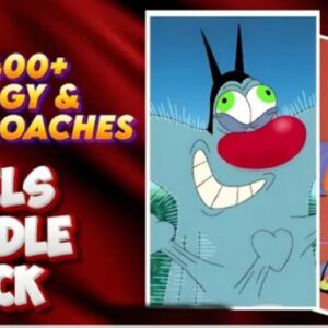 2400+oggy and cockroach Reels bundle pack