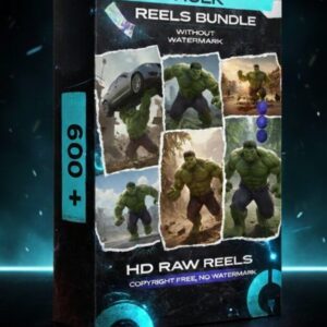 600+ Hulk Reels Bundle: 4K Quality, Copyright-Free & No Watermark - Boost Your Content!