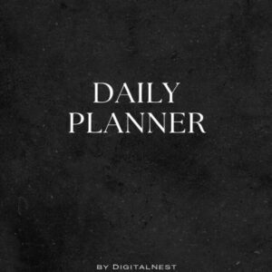 Minimal Daily Planner | Printable Productivity Planner (PDF)