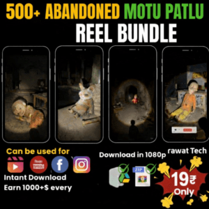 500+ Abandoned Motu Patlu Reel Bundle | Viral Horror Reels | 1080p HD | Instant Download – Only ₹19