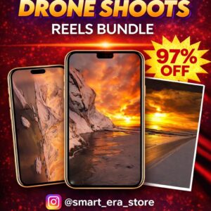 Drone Shoot Reels Bundle – 1000+ Cinematic Aerial & Viral Drone Clips (₹29 Only) 🚁🌍🔥