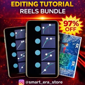 Editing Tutorial Reels Bundle – 1800+ CapCut, Alight Motion & Viral Editing Clips (₹29 Only) 🎬🔥✨