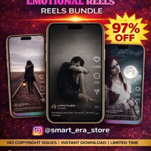 Emotional Reels Bundle – 1000+ Heart-Touching, Sad, Motivational & Viral Clips (₹29 Only) 🥺❤️‍🔥✨