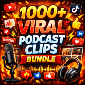 1000+viral podcasts clips bundle