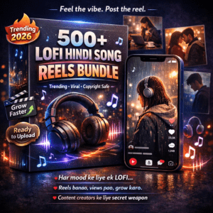 🎧 500+ LOFI HINDI SONG REELS BUNDLE – Make Every Reel VIRAL 🔥🔥🔥