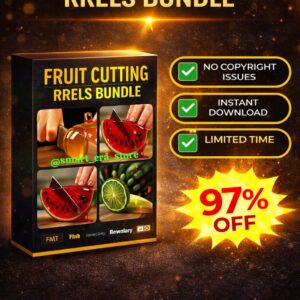AI Fruit Cutting Reels Bundle – Viral Satisfying AI Fruit Cutting Reels (₹59 Only)