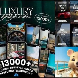 Luxury Lifestyle Reels Bundle – 13000+ Premium Rich Life, Cars, Travel & Aesthetic Clips (₹29 Only) 💎🚘🌍🔥