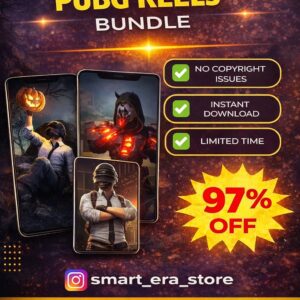 PUBG Reels Bundle – 2000+ Action, Pro Plays & Viral Gaming Clips (₹29 Only) 🎮🔥