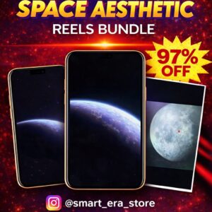 Space Aesthetic Reels Bundle – 1000+ Cosmic, Galaxy & Dreamy Space Clips (₹29 Only) 🌌✨🚀