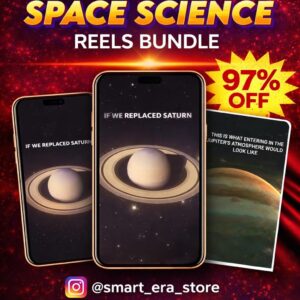 Space Science Reels Bundle – 1500+ Astronomy, Universe & Viral Space Science Clips (₹29 Only) 🚀🪐🔭